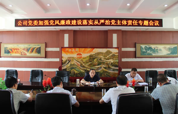 隴運(yùn)集團(tuán)公司黨委召開(kāi)加強(qiáng)黨風(fēng)廉政建設(shè)，全面從嚴(yán)治黨落實(shí)主體責(zé)任專(zhuān)題會(huì)議