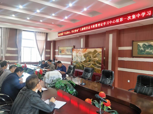 隴運集團(tuán)公司召開“不忘初心、牢記使命”主題教育讀書班暨理論學(xué)習(xí)中心組第一次集中學(xué)習(xí)會議