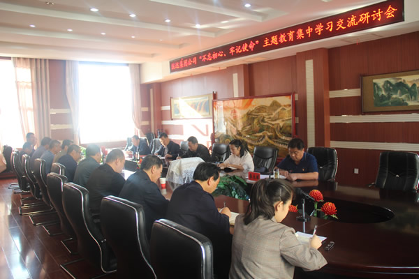 隴運(yùn)集團(tuán)公司召開“不忘初心、牢記使命”主題教育集中學(xué)習(xí)交流研討會(huì)
