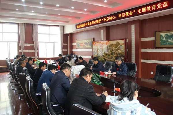 隴運(yùn)集團(tuán)公司召開“不忘初心、牢記使命”主題教育專題黨課