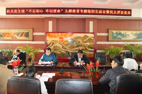 隴運(yùn)集團(tuán)公司機(jī)關(guān)黨支部召開“不忘初心、牢記使命”主題教育專題組織生活會和民主評議黨員會